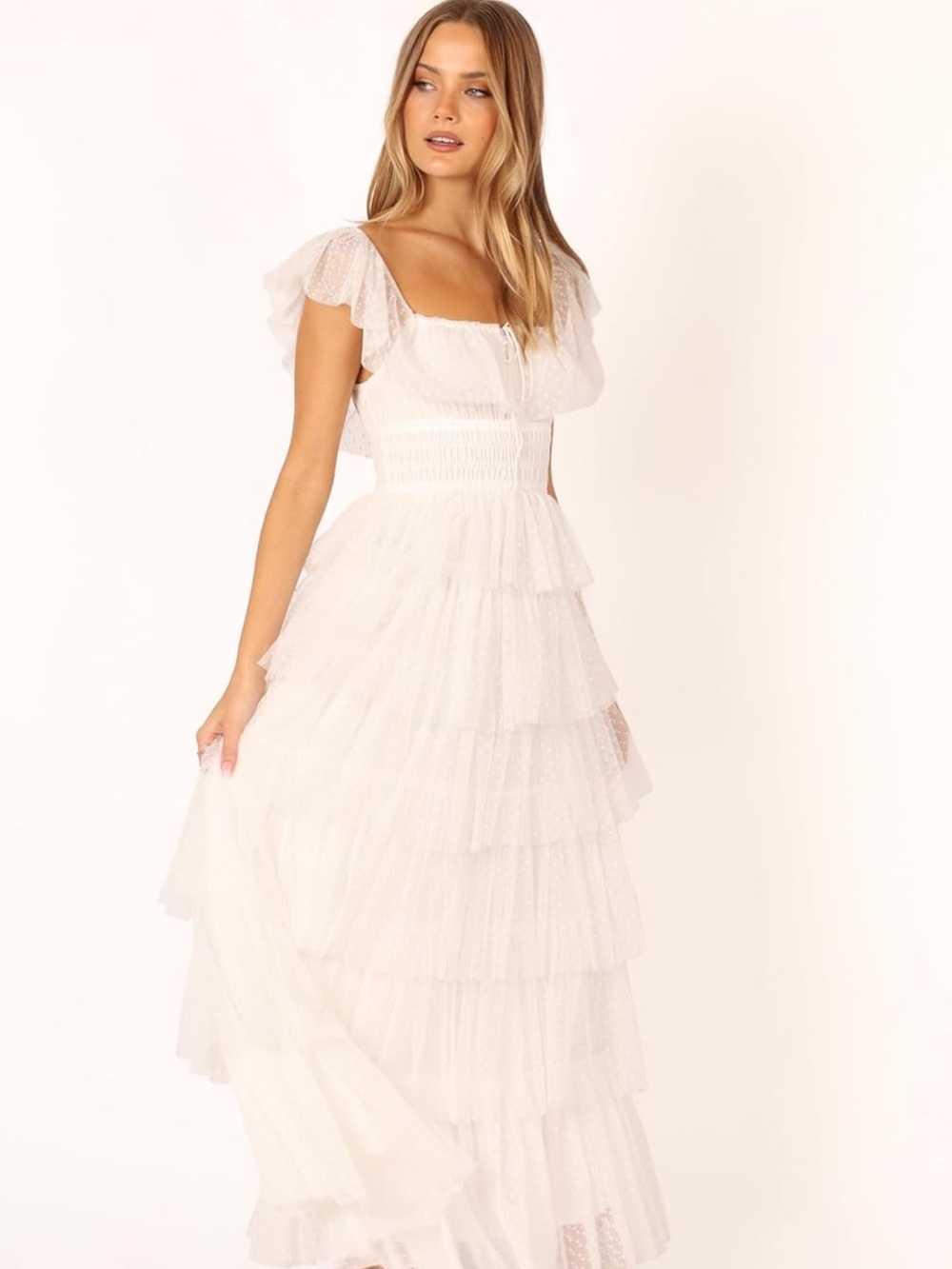 Petal & Pup Women's Belle Maxi Dress - Off-white